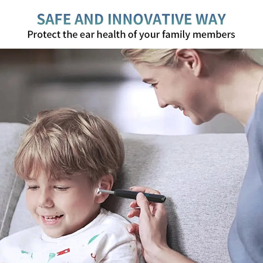 Nettoyeur visuel de cire d'oreille avec caméra, Endoscope d'élimination du cérumen en toute sécurité avec caméra de 5M, Otoscope lumineux, outils de nettoyage et soins des oreilles !!!